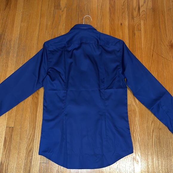 Celio Dress Button-Down Shirt (Royal Blue) - Picture 3 of 3